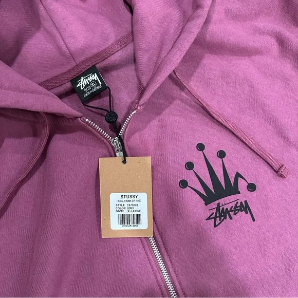 NEW Stussy Regal Crown Hoodie - Picture 3 of 3